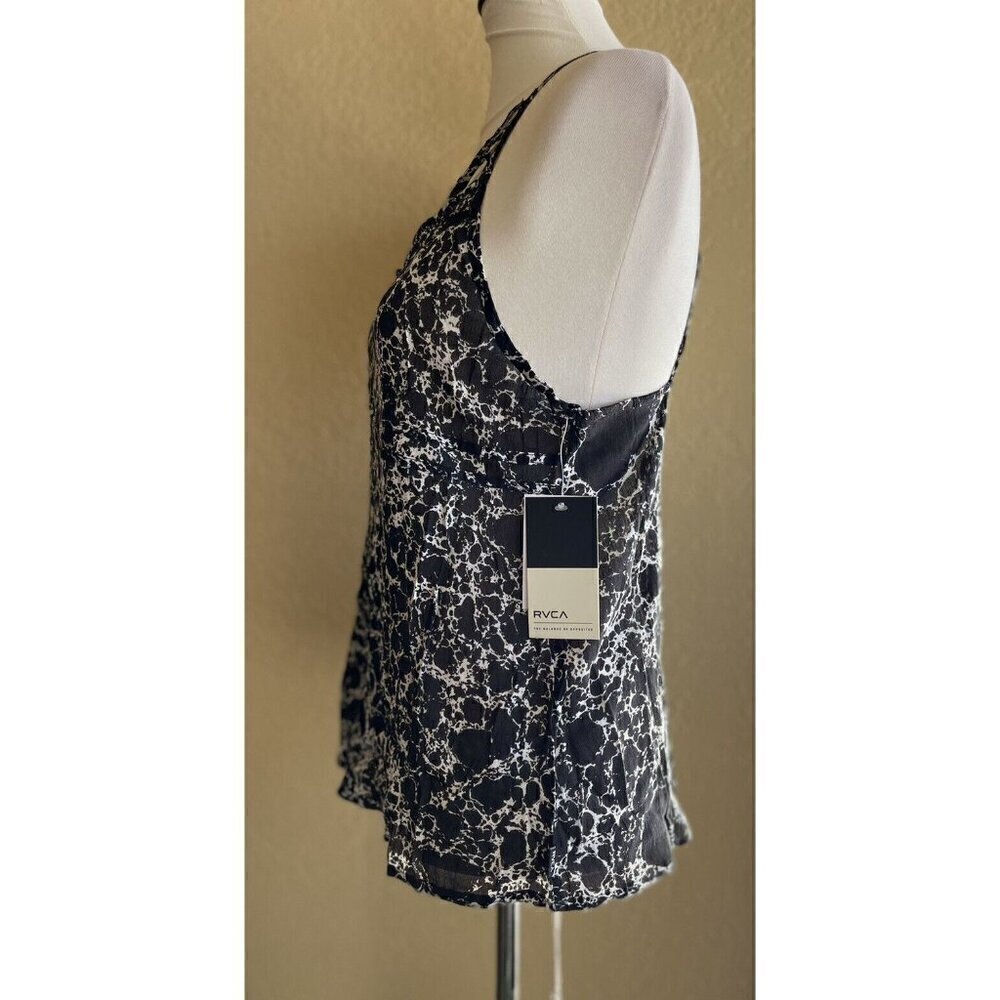 RVCA Women's Cut out Net Younger Days Strappy Tank Top Size Small - Picture 8 of 11